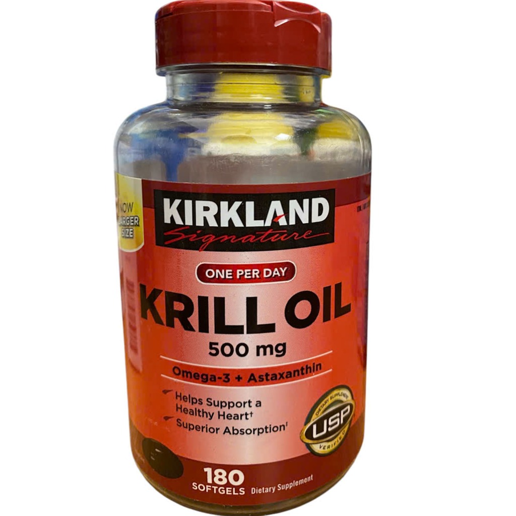 Omega 3 nhuyễn thể Kirkland signature Krill Oil 500mg, 180 softgels